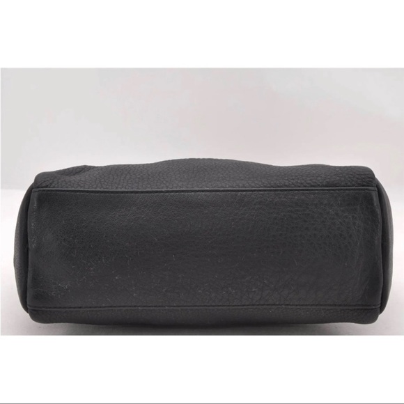 Auth Gianni Versace black leather crossbody/shoulder - Picture 7 of 10